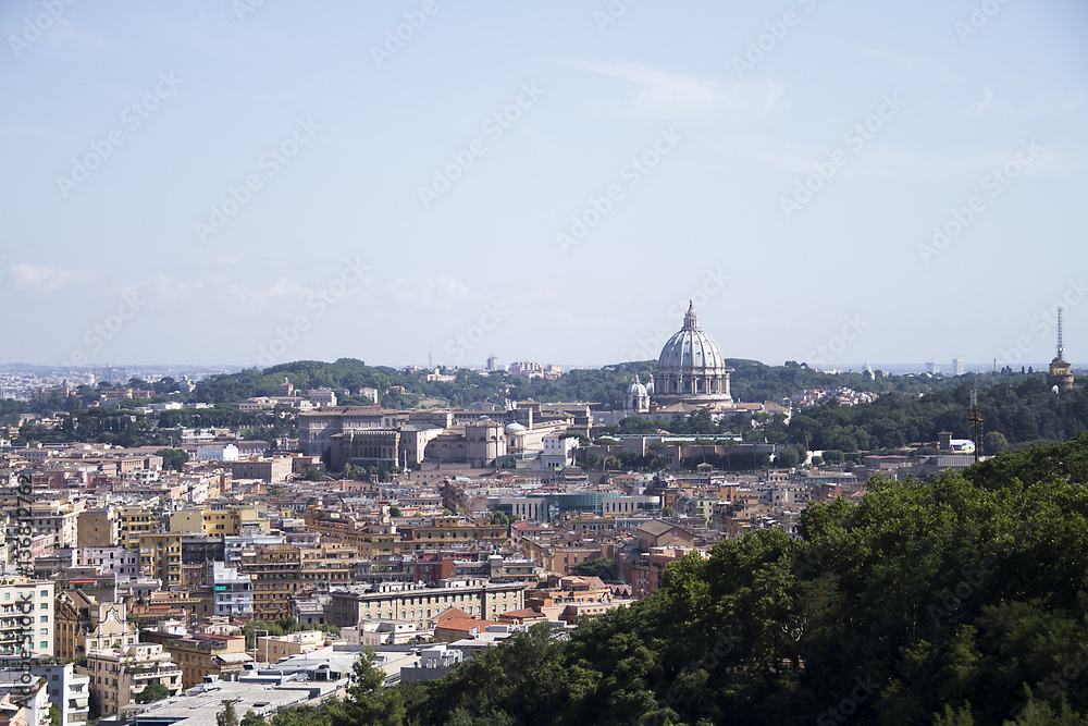 aerial view of  rome
