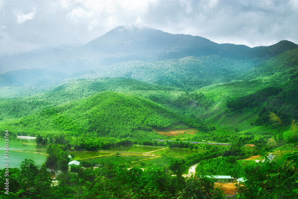 Beautiful mountain valley. Cao Bang province. Northern Vietnam.