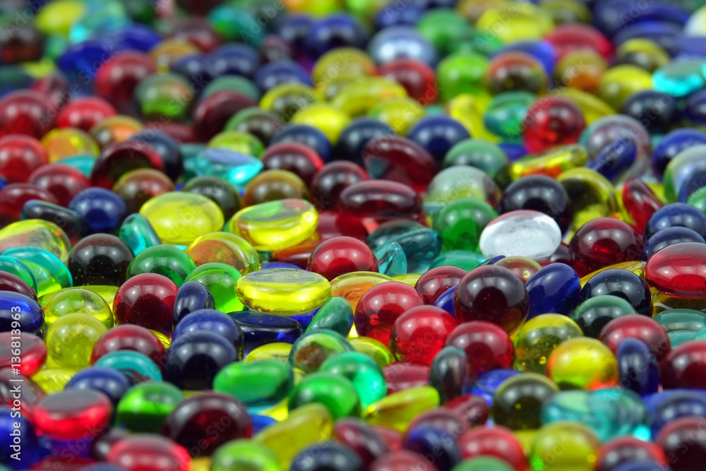 Bunte Glassteine Gro
