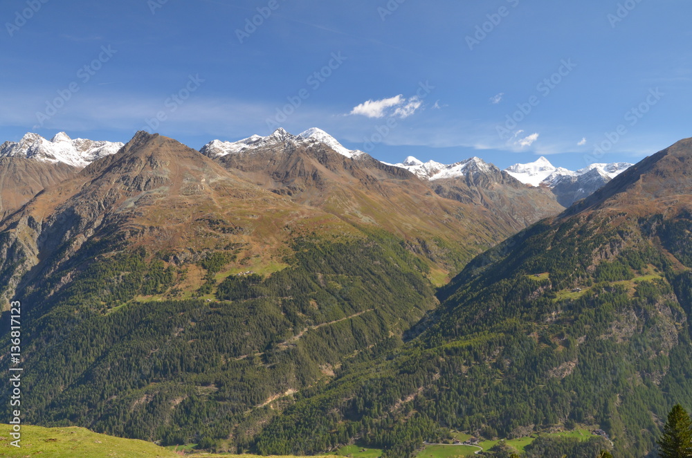 Alpine panorama, Sölden, Ötztal in Tirol, Austria
