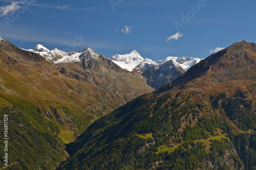 Alpine panorama, Sölden, Ötztal in Tirol, Austria 