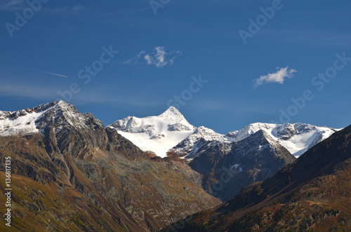 Alpine panorama, Sölden, Ötztal in Tirol, Austria   © lucazzitto