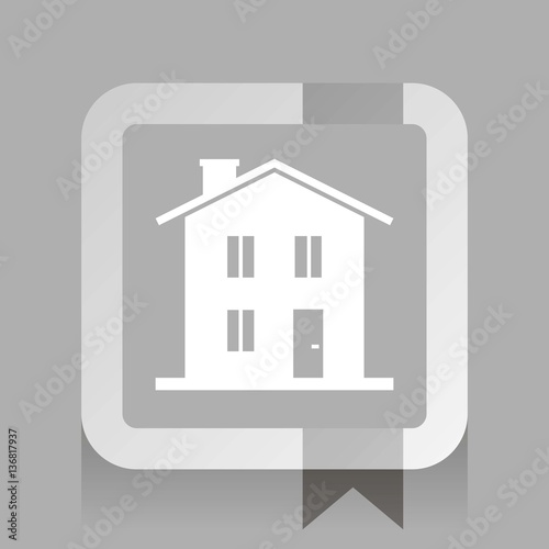 house. white vector icon