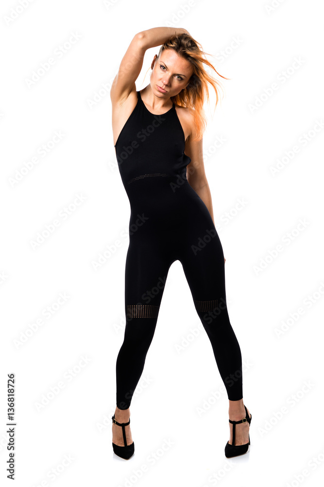 Fototapeta premium Beautiful russian woman with orange hair