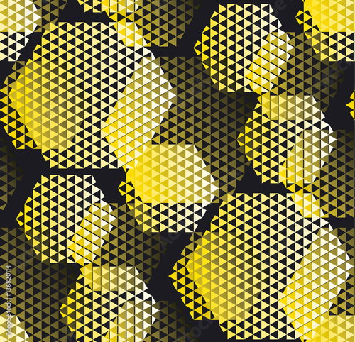 concept modern geometry pattern with yellow and black color. geo