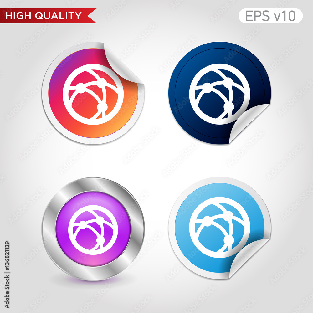 Network icon. Button with network icon. Modern UI vector. Network icon. Button with network icon. Modern UI vector.