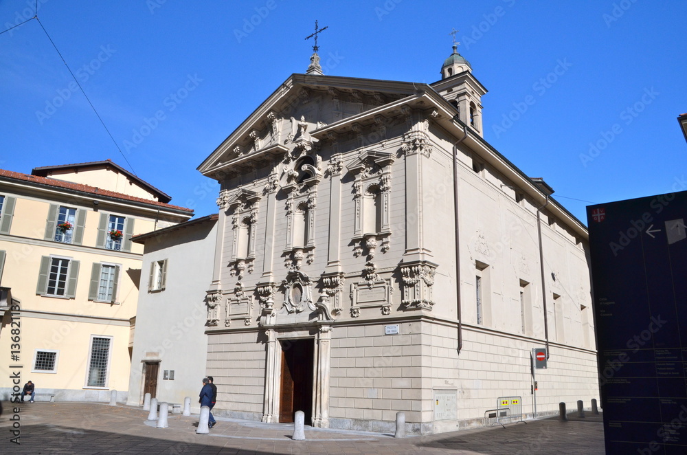 Church of San Rocco in the city center of Lugano in Switzerland