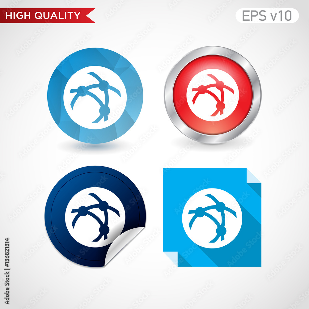 Network icon. Button with network icon. Modern UI vector. Network icon. Button with network icon. Modern UI vector.