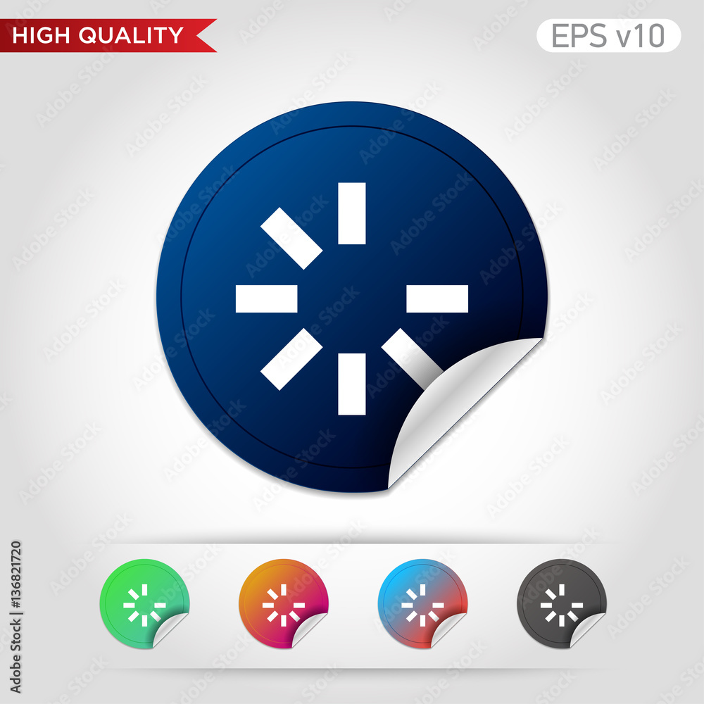 Loading icon. Button with loading icon. Modern UI vector. Loading icon. Button with loading icon. Modern UI vector.