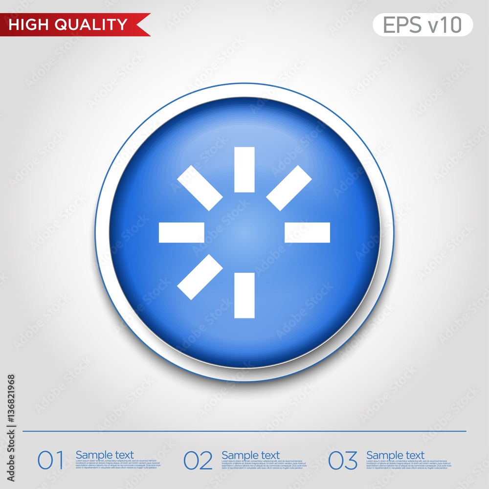 Loading icon. Button with loading icon. Modern UI vector. Loading icon. Button with loading icon. Modern UI vector.