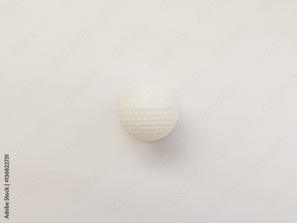 Almost invisible Golf ball on white background Almost invisible Golf ball on white background