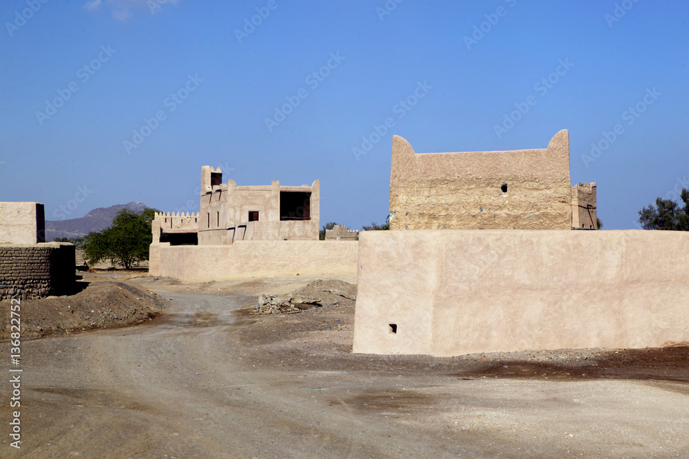 Freiluftmuseum in Old Fujairah, Vereinigte Arabische Emirate, Arabische Halbinsel, Naher Osten Freiluftmuseum in Old Fujairah, Vereinigte Arabische Emirate, Arabische Halbinsel, Naher Osten