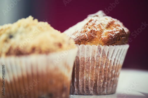 different muffins with apples