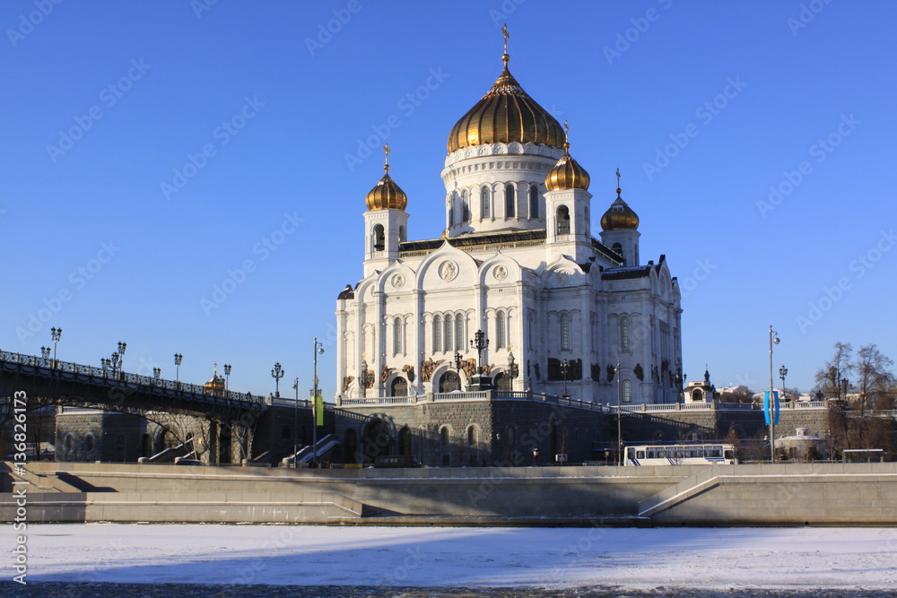 Russia. Moscow. Cathedral of Christ the Savior