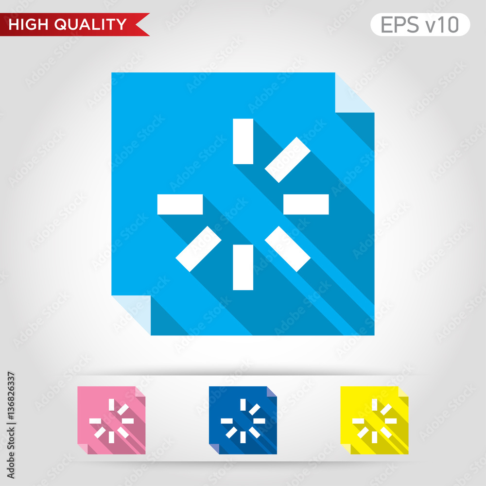Loading icon. Button with loading icon. Modern UI vector. Loading icon. Button with loading icon. Modern UI vector.