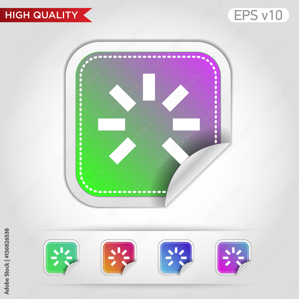 Loading icon. Button with loading icon. Modern UI vector. Loading icon. Button with loading icon. Modern UI vector.