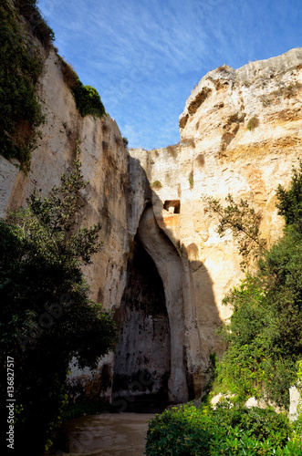 Archaeological Park of Neapolis  Sicily  cavern of Dionysus