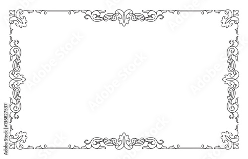 Decorative black rectangular frame.