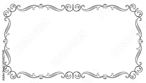 Decorative black rectangular frame.