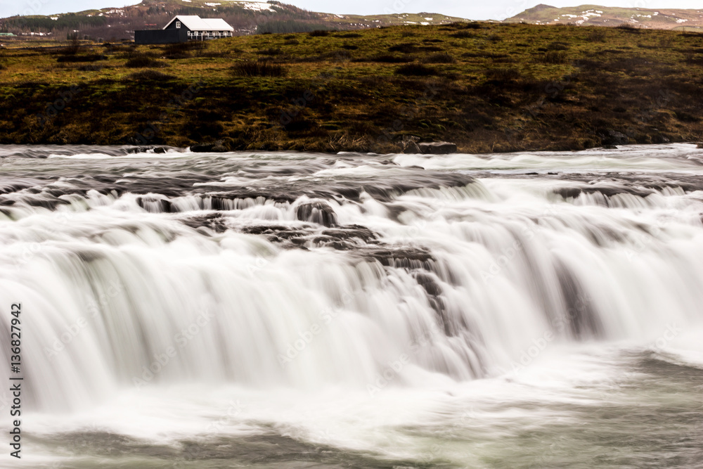 Fototapeta premium Landscape with waterfall