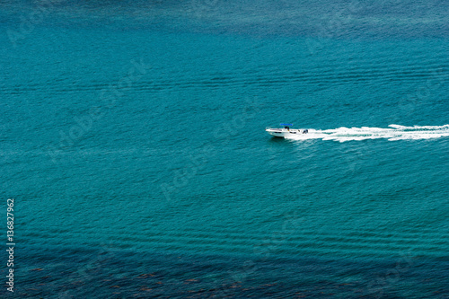 lonely speed boat