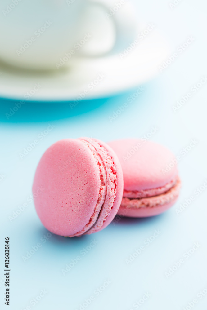 Fototapeta premium Tasty sweet macarons.