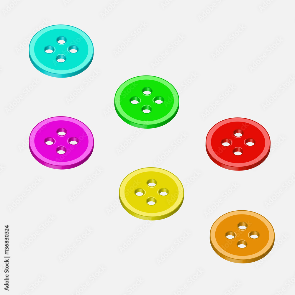 Abstract button for clothes. Icon buttons for clothes. Vector button. Abstract button for clothes. Icon buttons for clothes. Vector button.