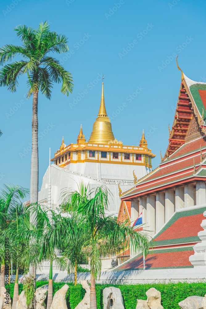Wat Sraket Rajavaravihara temple Bangkok,Thailand.