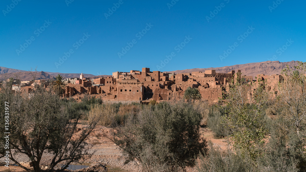 Town and oasis of Tinerhir, Morocco
