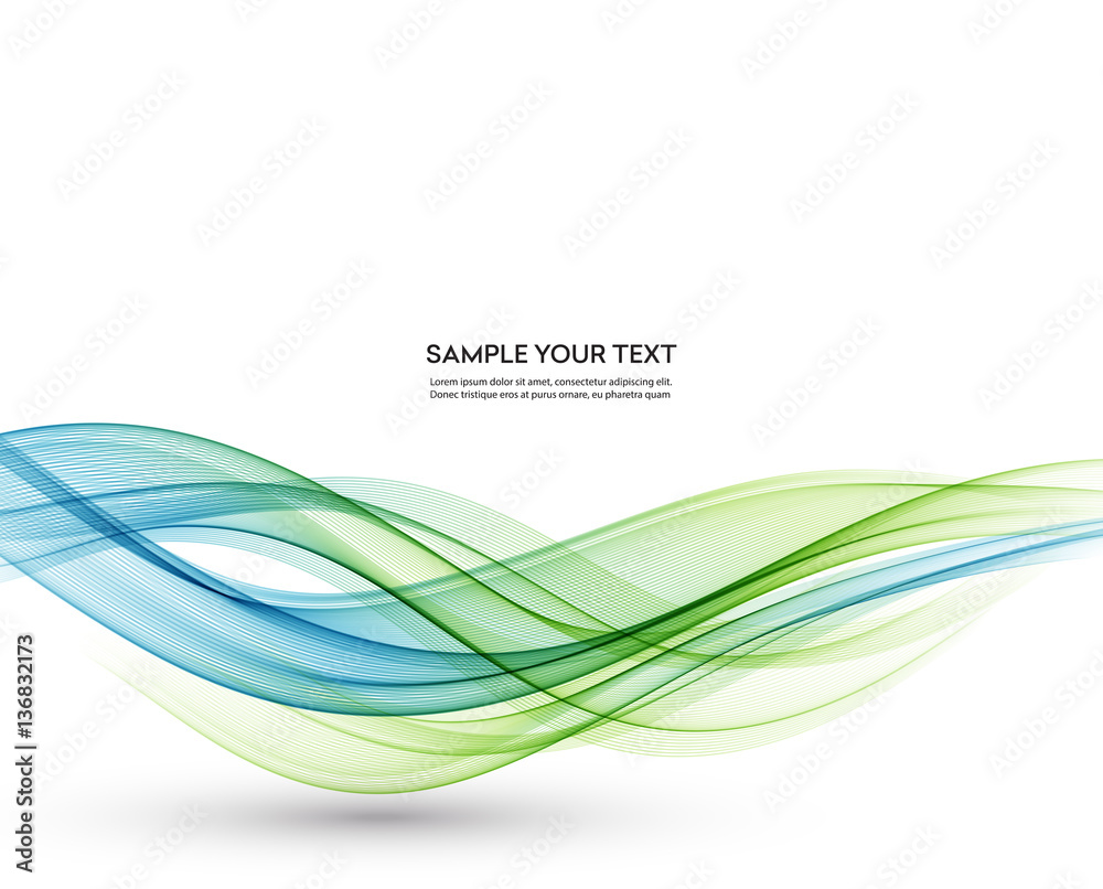 Abstract vector background, blue green wavy Abstract vector background, blue green wavy