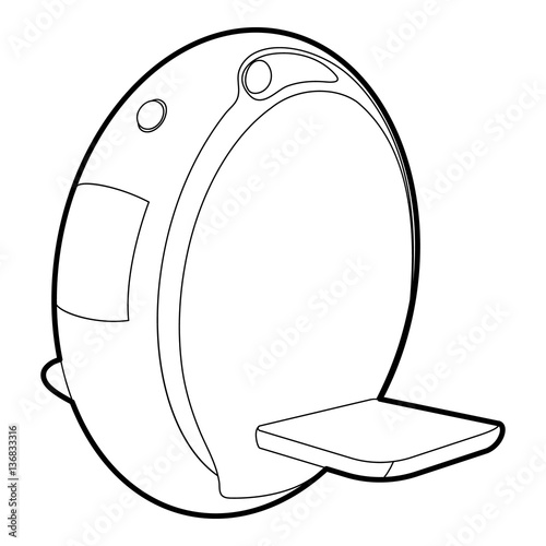 One wheel icon, outline style