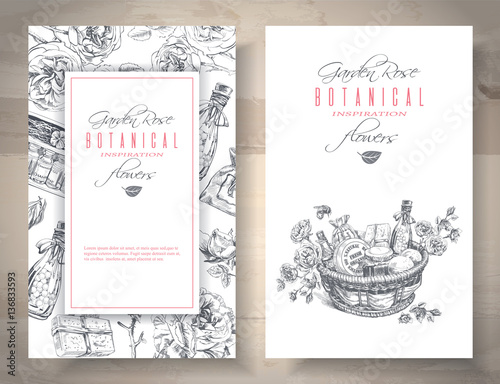 Rose graphic banners