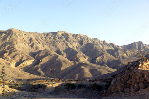 Blick auf das Haja Gebirge, Musandam, Sultanat Oman, Arabische Halbinsel, Naher Osten