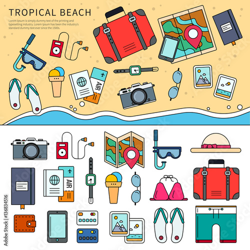 Tropical trip set