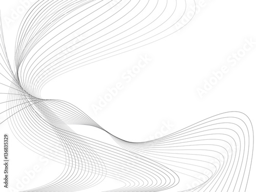 abstract smooth gray wave curve motion lines graphic