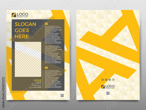 Business vector set. Brochure template layout, cover design, mag