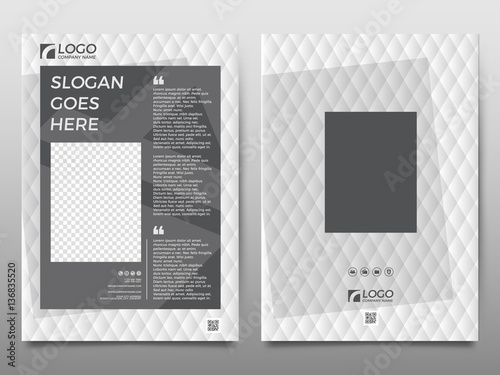 Business vector set. Brochure template layout, cover design, mag