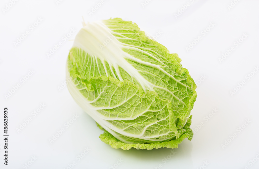 Chinese lettuce isolated on white background Chinese lettuce isolated on white background