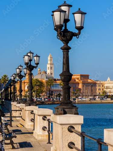 panoramic views of the waterfront of Bari, Puglia - Italy © peuceta