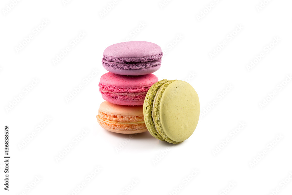 Colorful homemade macaroons