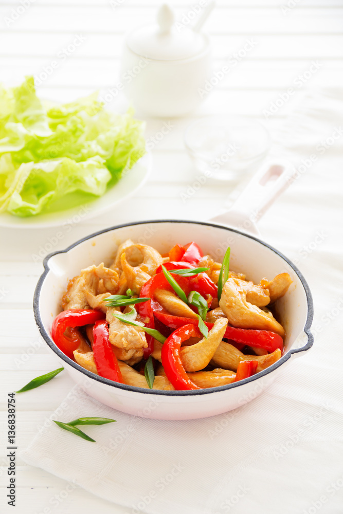 Roast chicken with vegetables and salad. Roast chicken with vegetables and salad.