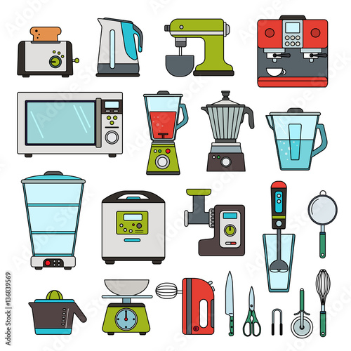 Modern equipment for kitchen