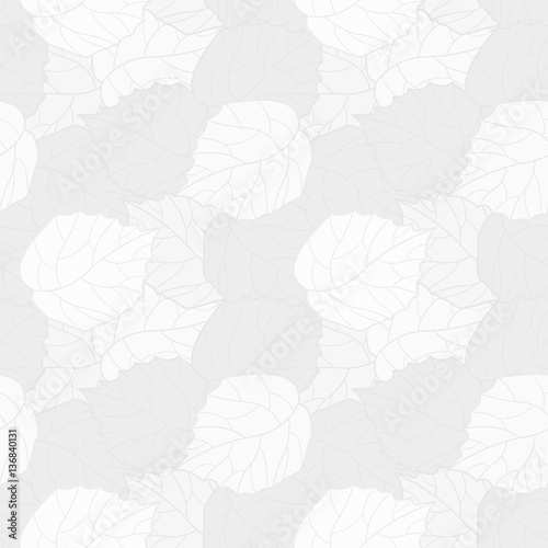Leaves white pattern
