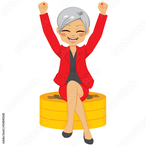 Senior businesswoman with a...