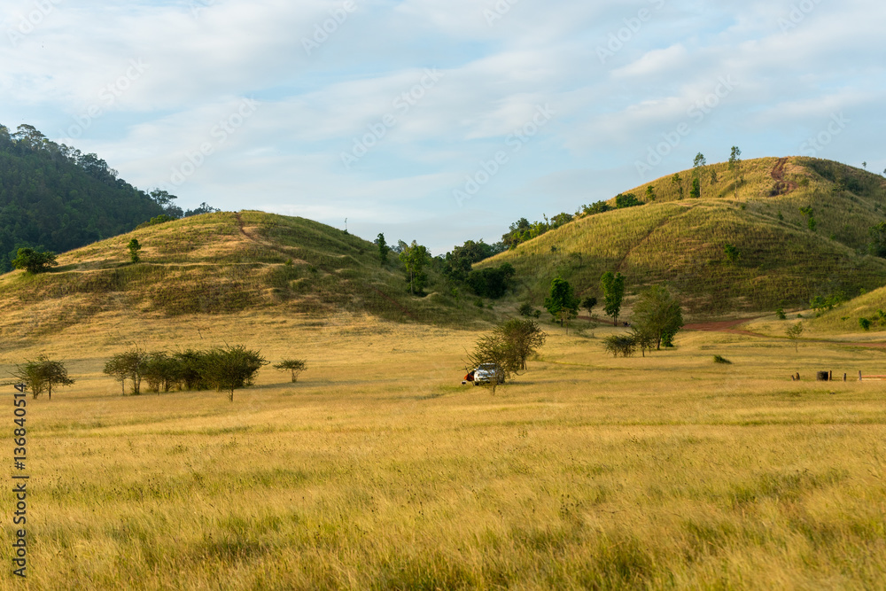 Bald mountain ,Grass Mountain, Grass Mountain is called Khao Hua