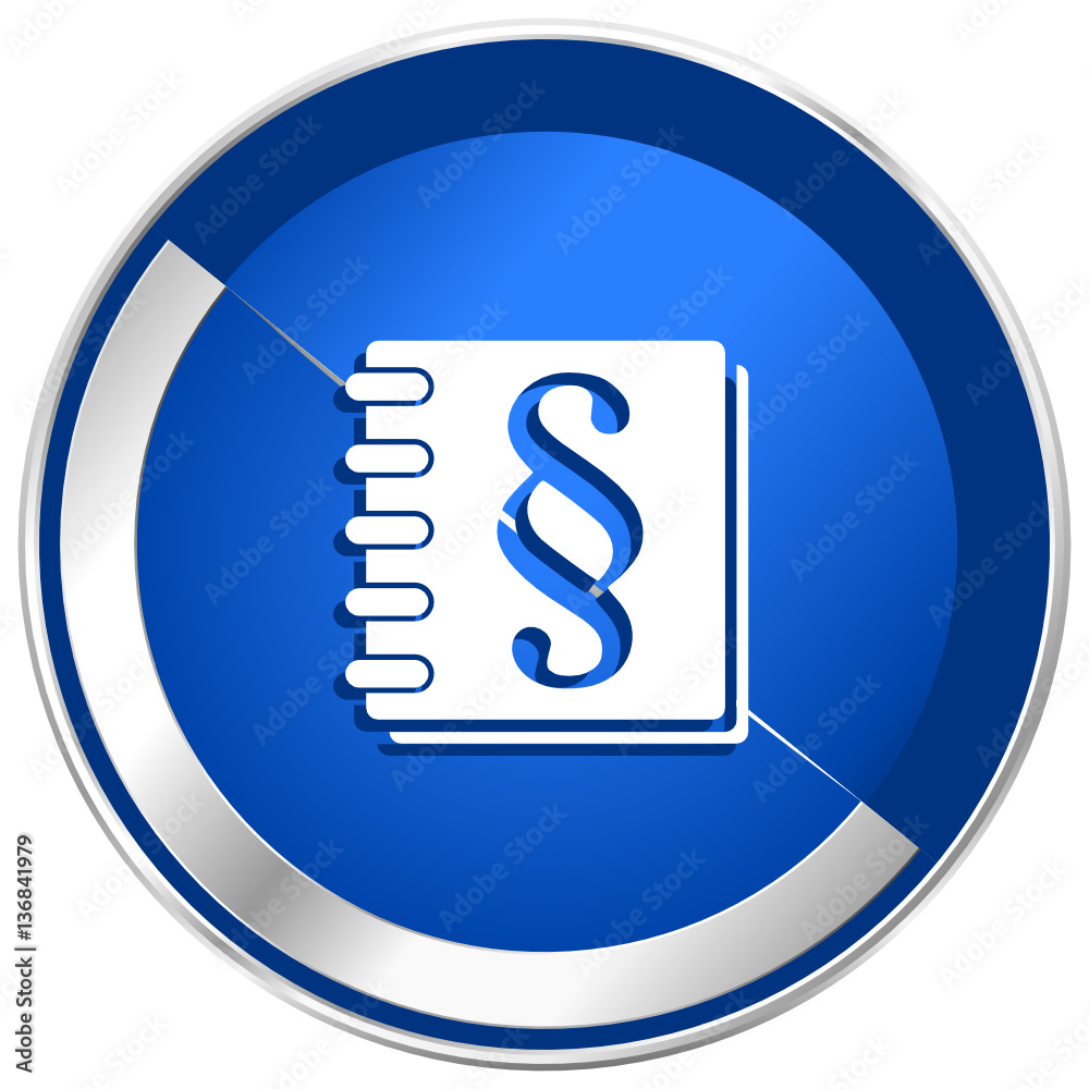 Law percent blue silver metallic web and smartphone vector icon isolated on white background
Law percent blue silver metallic web and smartphone vector icon isolated on white background