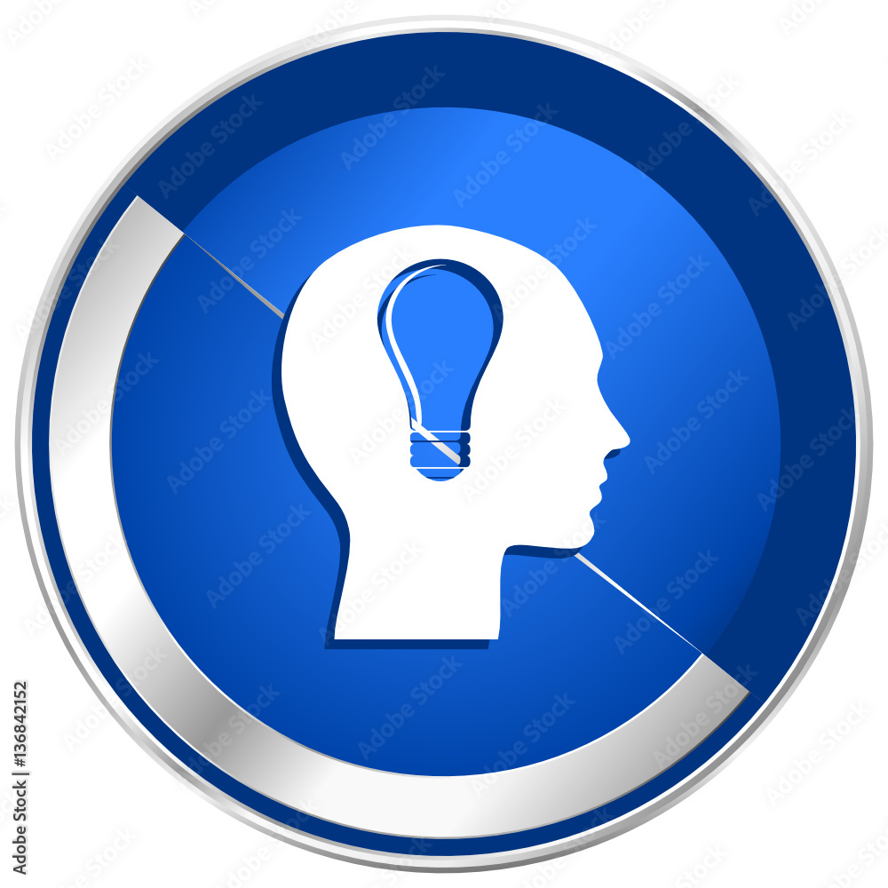 Head blue silver metallic web and smartphone vector icon isolated on white background
Head blue silver metallic web and smartphone vector icon isolated on white background