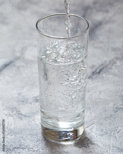 a glass of cool water