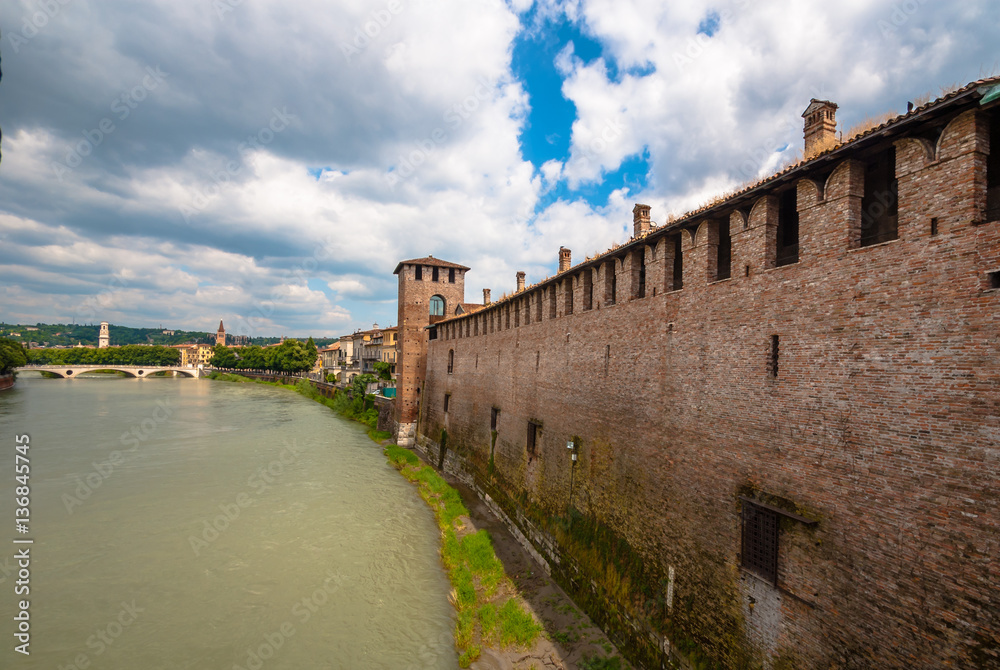 City wall of Verona (Italy)