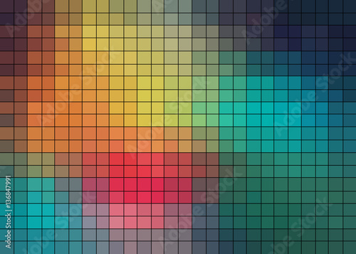 pattern of colored cubes